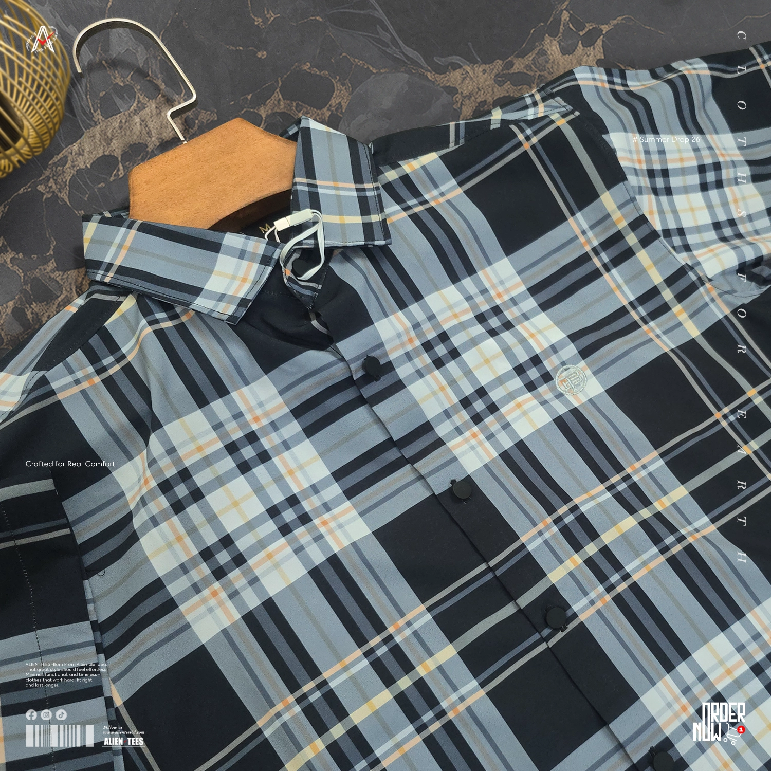 4H09 Twilight Caramel - Pattern Half Shirt